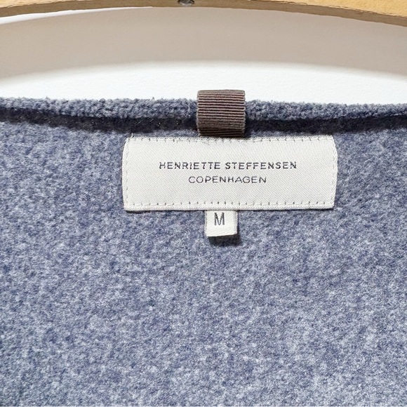 Henriette Steffensen Copenhagen Fleece Sweater Size Medium Gray Lagenlook Baggy - Picture 4 of 12
